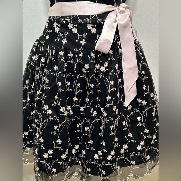 Jessica McClintock Gunne Sax Vintage Y2K Strapless Floral Homecoming Dress - Picture 3 of 10